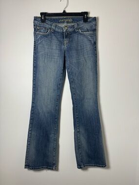 American Eagle Boyfriend 77 Jeans Women 8 Long Light Wash Bootcut